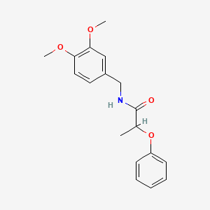 N-(3,4-dimethoxybenzyl)-2-phenoxypropanamide