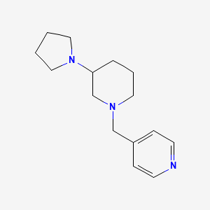 molecular formula C15H23N3 B5992879 4-[(3-Pyrrolidin-1-ylpiperidin-1-yl)methyl]pyridine 