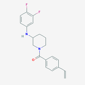 N-(3,4-difluorophenyl)-1-(4-vinylbenzoyl)-3-piperidinamine