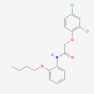 molecular formula C18H19Cl2NO3 B5992910 N-(2-butoxyphenyl)-2-(2,4-dichlorophenoxy)acetamide 