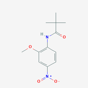 molecular formula C12H16N2O4 B5992912 N-(2-methoxy-4-nitrophenyl)-2,2-dimethylpropanamide 