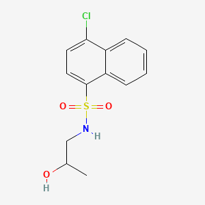 [(4-Chloronaphthyl)sulfonyl](2-hydroxypropyl)amine