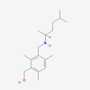 (3-{[(1,4-dimethylpentyl)amino]methyl}-2,4,6-trimethylphenyl)methanol