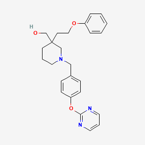 [3-(2-Phenoxyethyl)-1-[(4-pyrimidin-2-yloxyphenyl)methyl]piperidin-3-yl]methanol