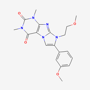 8-(2-methoxyethyl)-7-(3-methoxyphenyl)-1,3-dimethyl-1H,2H,3H,4H,8H-imidazo[1,2-g]purine-2,4-dione