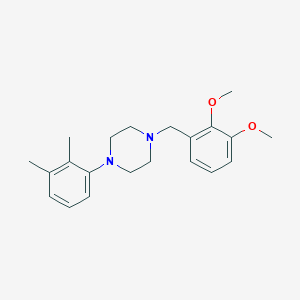 molecular formula C21H28N2O2 B5993005 1-(2,3-dimethoxybenzyl)-4-(2,3-dimethylphenyl)piperazine 