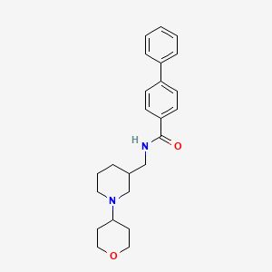 N-{[1-(tetrahydro-2H-pyran-4-yl)-3-piperidinyl]methyl}-4-biphenylcarboxamide