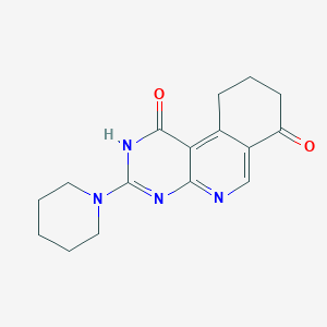 molecular formula C16H18N4O2 B5993097 3-(1-piperidinyl)-9,10-dihydropyrimido[4,5-c]isoquinoline-1,7(2H,8H)-dione 