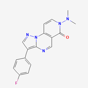 7-(dimethylamino)-3-(4-fluorophenyl)pyrazolo[1,5-a]pyrido[3,4-e]pyrimidin-6(7H)-one