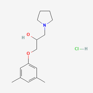 1-(3,5-Dimethylphenoxy)-3-pyrrolidin-1-ylpropan-2-ol;hydrochloride