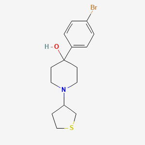 molecular formula C15H20BrNOS B5993141 4-(4-Bromophenyl)-1-(thiolan-3-yl)piperidin-4-ol 