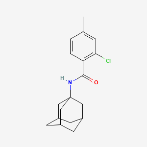 molecular formula C18H22ClNO B5993157 N-1-adamantyl-2-chloro-4-methylbenzamide 