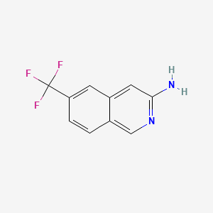 molecular formula C10H7F3N2 B599316 6-(Trifluoromethyl)isoquinolin-3-amine CAS No. 1357945-70-0