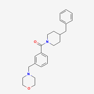 4-{3-[(4-benzyl-1-piperidinyl)carbonyl]benzyl}morpholine