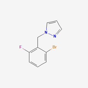 1-Bromo-3-fluoro-2-(1H-pyrazol-1-ylmethyl)benzene