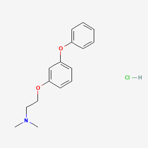 molecular formula C16H20ClNO2 B5993200 N,N-dimethyl-2-(3-phenoxyphenoxy)ethanamine hydrochloride 