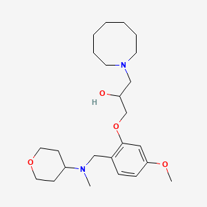 1-(Azocan-1-yl)-3-[5-methoxy-2-[[methyl(oxan-4-yl)amino]methyl]phenoxy]propan-2-ol