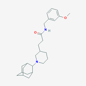 3-[1-(2-adamantyl)-3-piperidinyl]-N-(3-methoxybenzyl)propanamide