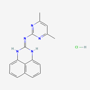 N-(4,6-dimethyl-2-pyrimidinyl)-1H-perimidin-2-amine hydrochloride