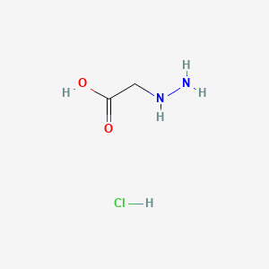molecular formula C2H7ClN2O2 B599329 Hydrazinoacetic acid hydrochloride CAS No. 32815-85-3
