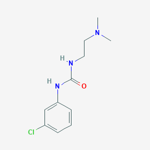 molecular formula C11H16ClN3O B5993307 N-(3-chlorophenyl)-N'-[2-(dimethylamino)ethyl]urea 