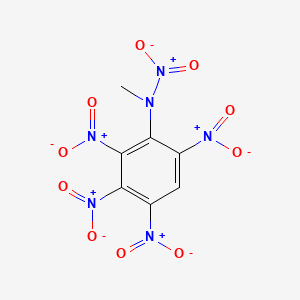 molecular formula C7H4N6O10 B599336 N-Methyl-N,2,3,4,6-pentanitro-aniline CAS No. 134282-37-4