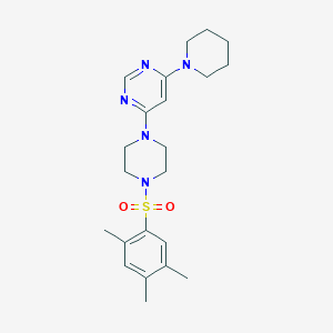 4-(1-piperidinyl)-6-{4-[(2,4,5-trimethylphenyl)sulfonyl]-1-piperazinyl}pyrimidine