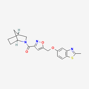 5-({3-[(1S*,4S*)-2-azabicyclo[2.2.1]hept-2-ylcarbonyl]-5-isoxazolyl}methoxy)-2-methyl-1,3-benzothiazole