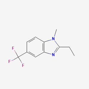 2-ethyl-1-methyl-5-(trifluoromethyl)-1H-benzimidazole