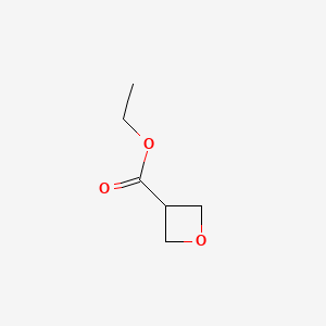 molecular formula C6H10O3 B599341 Ethyl oxetane-3-carboxylate CAS No. 1638771-18-2
