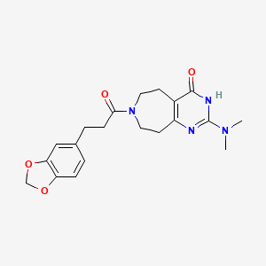 7-[3-(1,3-benzodioxol-5-yl)propanoyl]-2-(dimethylamino)-3,5,6,7,8,9-hexahydro-4H-pyrimido[4,5-d]azepin-4-one