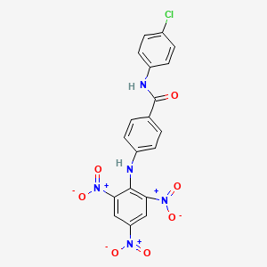 N-(4-chlorophenyl)-4-(2,4,6-trinitroanilino)benzamide