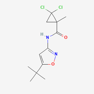 molecular formula C12H16Cl2N2O2 B5993434 N-(5-tert-butyl-3-isoxazolyl)-2,2-dichloro-1-methylcyclopropanecarboxamide 