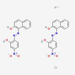 molecular formula C32H23CrN6O8+ B599347 Solvent black 34 CAS No. 32517-36-5