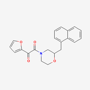 molecular formula C21H19NO4 B5993485 1-(2-furyl)-2-[2-(1-naphthylmethyl)-4-morpholinyl]-2-oxoethanone 