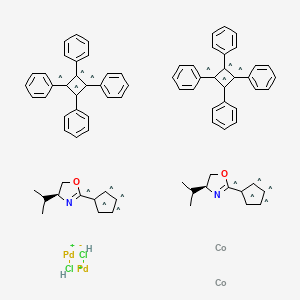 molecular formula C78H70Cl2Co2N2O2Pd2+ B599349 (S)-(+)-COP-Cl Catalyst CAS No. 612065-01-7