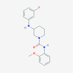 3-[(3-fluorophenyl)amino]-N-(2-methoxyphenyl)-1-piperidinecarboxamide