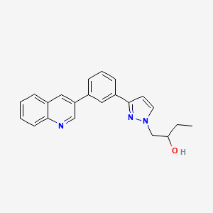 1-{3-[3-(3-quinolinyl)phenyl]-1H-pyrazol-1-yl}-2-butanol