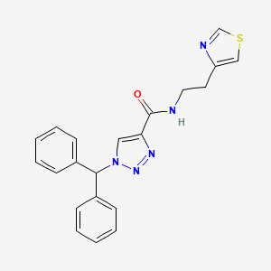 1-(diphenylmethyl)-N-[2-(1,3-thiazol-4-yl)ethyl]-1H-1,2,3-triazole-4-carboxamide