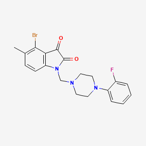 4-bromo-1-{[4-(2-fluorophenyl)piperazin-1-yl]methyl}-5-methyl-1H-indole-2,3-dione