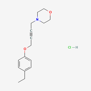 molecular formula C16H22ClNO2 B5993632 4-[4-(4-ethylphenoxy)but-2-yn-1-yl]morpholine hydrochloride 