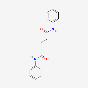 molecular formula C19H22N2O2 B5993637 2,2-dimethyl-N,N'-diphenylpentanediamide 