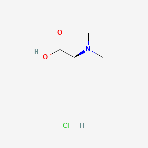 molecular formula C5H12ClNO2 B599365 (2S)-2-(dimethylamino)propanoic acid hydrochloride CAS No. 16708-15-9