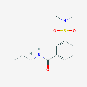 N-butan-2-yl-5-(dimethylsulfamoyl)-2-fluorobenzamide