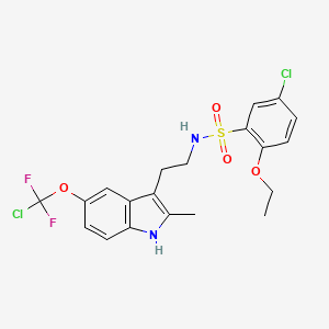 5-chloro-N-(2-{5-[chloro(difluoro)methoxy]-2-methyl-1H-indol-3-yl}ethyl)-2-ethoxybenzenesulfonamide