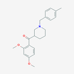 (2,4-dimethoxyphenyl)[1-(4-methylbenzyl)-3-piperidinyl]methanone