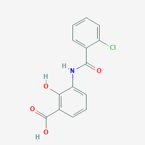 3-[(2-chlorobenzoyl)amino]-2-hydroxybenzoic acid