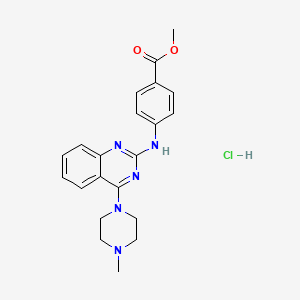 Methyl 4-[[4-(4-methylpiperazin-1-yl)quinazolin-2-yl]amino]benzoate;hydrochloride