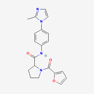 1-(2-furoyl)-N-[4-(2-methyl-1H-imidazol-1-yl)phenyl]prolinamide