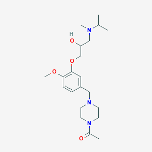 1-{5-[(4-acetyl-1-piperazinyl)methyl]-2-methoxyphenoxy}-3-[isopropyl(methyl)amino]-2-propanol